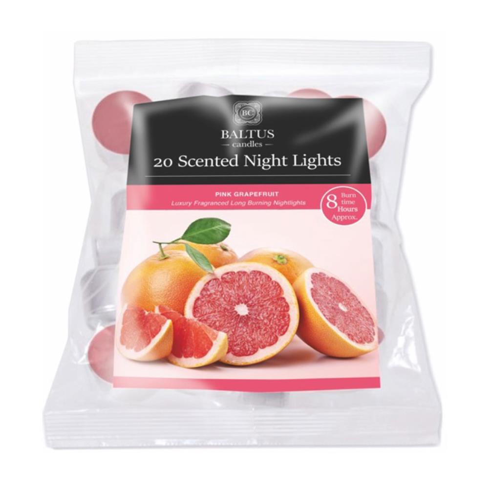 Baltus Pink Grapefruit 8 Hour Long Burn Tealights (Pack of 20) £3.59